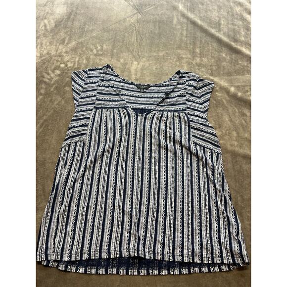 Lucky Brand Tops - Lucky Brand Women's Tank Top Sleeveless V-neck Pullover Floral Blue Small